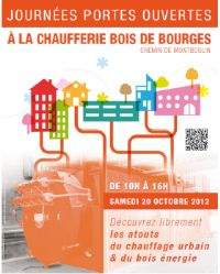 Les portes ouvertes de la chaufferie urbaine. Le samedi 20 octobre 2012 à Bourges. Cher. 
